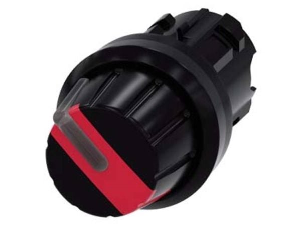 Siemens 3SU10022AF200AA0 3SU1002-2AF20-0AA0 vridkontakt-tryckknapp röd 1 x 90° (1 st)