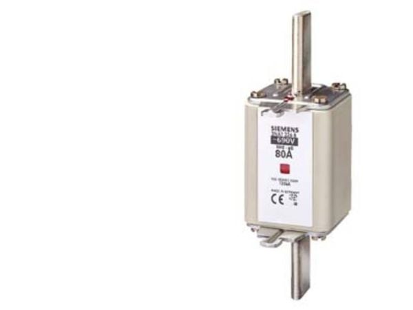 Siemens 3NA72246 Sikringsindsats Sikringsstørrelse = 2 80 A 690 V 3 stk