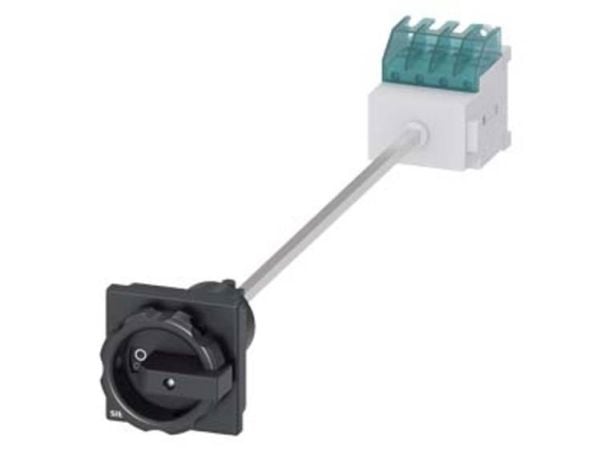 Nödströmbrytare 4P 16A 7,5kW svart handtag