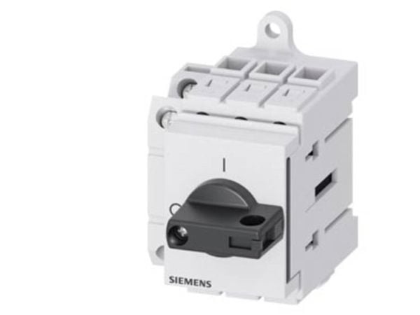 Kuormanjakokytkin Musta 3-napainen 16 mm² 63 A 1 x pääte- ja 1 x katkaisukosketin 690 V/AC Siemens 3LD34301TK11