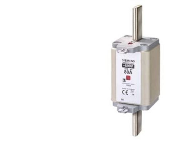 Siemens 3NA62246 Sikringsindsats Sikringsstørrelse = 2 80 A 690 V 3 stk