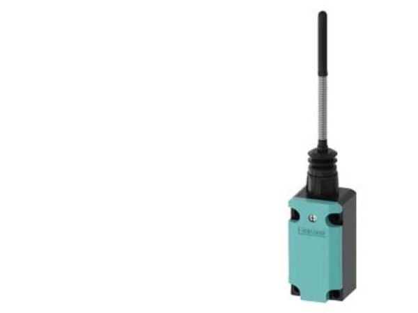 Siemens 3SE51320LR01 3SE5132-0LR01 Asentokytkin 6 A jousitanko, muovinen iskuri IP65, IP67 1 kpl, muovi, IP65, 56 mm, 254,5 mm, 77,5 mm, 145 g