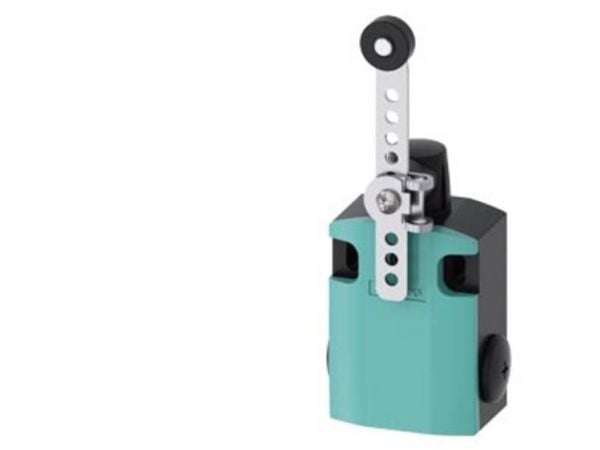 Siemens 3SE51220CH60 3SE5122-0CH60 Asentokytkin 6 A Kääntövipu, metallivipu, muovirulla IP66, IP67 1 kpl, metalli, IP66, IP67, 56 mm, 166,5 mm, 77,...