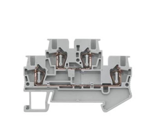Siemens 8WH20250AE00 Kaksoispistorasiapistoke 4,2 mm jousiliitäntä Harmaa 50 kpl