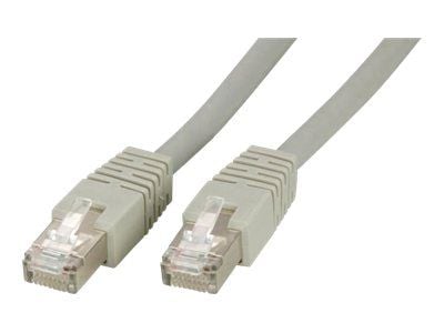 DELTACO - Koblingskabel - RJ-45 (hann) til RJ-45 (hann) - 20 m - SFTP - CAT 6 - halogenfri, formstøpt - grå
