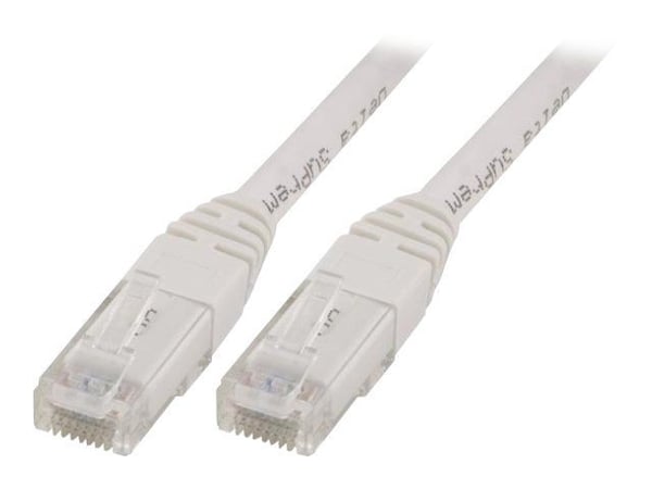 DELTACO - Liitäntäkaapeli - RJ-45 (uros) - RJ-45 (uros) - 1,5 m - UTP - CAT 6 - valkoinen