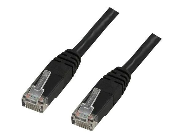 DELTACO - Koblingskabel - RJ-45 (hann) til RJ-45 (hann) - 30 m - UTP - CAT 6 - formstøpt - svart