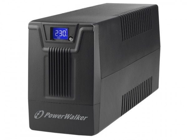 PowerWalker VI 600 SCL - UPS - AC 162 - 290 V - 360 watt - 600 VA - 7 Ah - USB - utgangskontakter: 2