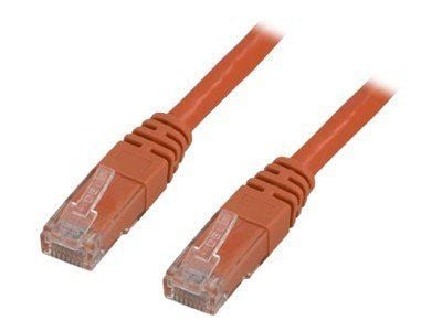 DELTACO - Koblingskabel - RJ-45 (hann) til RJ-45 (hann) - 7 m - UTP - CAT 6 - formstøpt - oransje