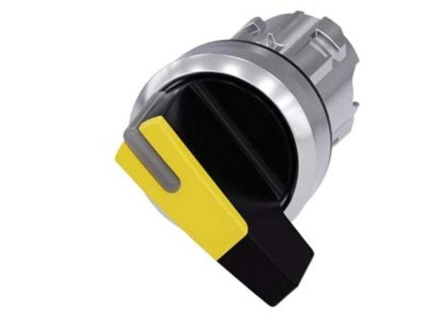 Siemens 3SU10522CC300AA0 3SU1052-2CC30-0AA0 vridkontakt spännanordning gul 1 x 45° 1 st