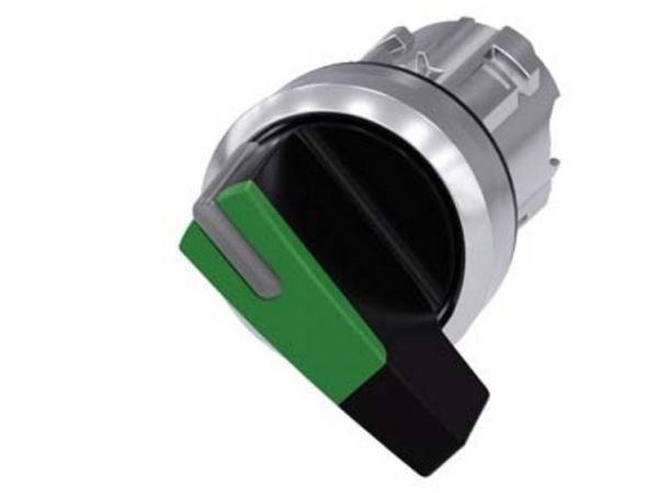 Siemens 3SU1052-2CF40-0AA0, Metall, IP67, IP69K, Svart, Grön, Metallisk, 20 g, 40 mm, 60 mm