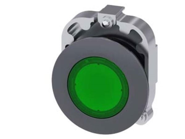 Siemens 3SU10610JA400AA0 3SU1061-0JA40-0AA0 Lystrykkontakt (Ø x K) 38 mm x 38 mm IP66, IP67, IP69/IP69K 1 kpl 1 kpl
