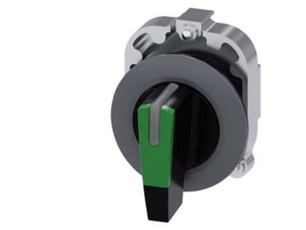 Siemens 3SU1062-2EM40-0AA0 pyöreä metallinen mattapintainen vipukytkin, IP67, IP69K, 3,05 cm, 40 mm, 80 mm, 40 mm, 73 g