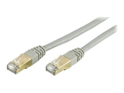 DELTACO - Patch-kabel - RJ-45 (hane) till RJ-45 (hane) - 20 m - SFTP - CAT 7 - halogenfri - grå