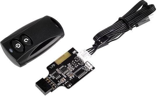 SilverStone ES02-USB - Fjernstyrt strømsvitsj - svart
