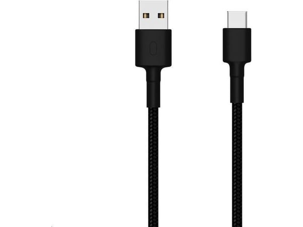 Xiaomi Mi Braided - USB-kabel - USB (hann) til USB-C (hann) - USB 2.0 - 3 A - 1 m - svart