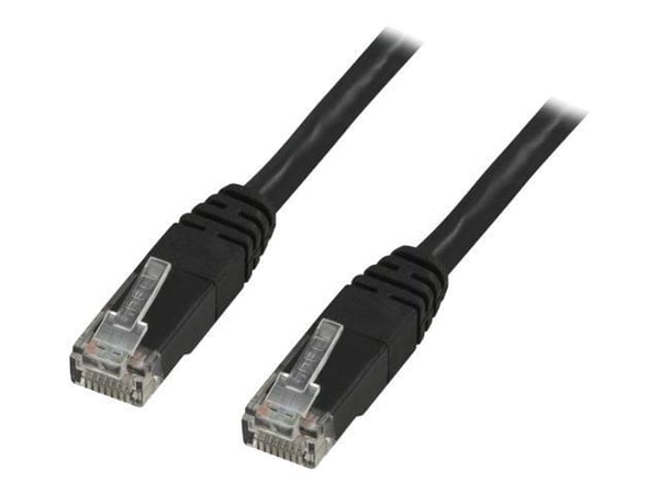 DELTACO - Koblingskabel - RJ-45 (hann) til RJ-45 (hann) - 1.5 m - UTP - CAT 6 - svart
