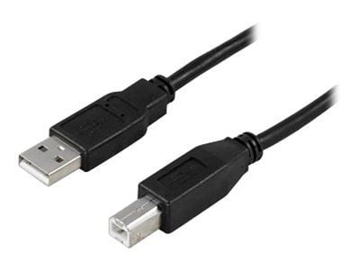 DELTACO USB-210S - USB-kabel - USB (hann) til USB-type B (hann) - 1 m - svart