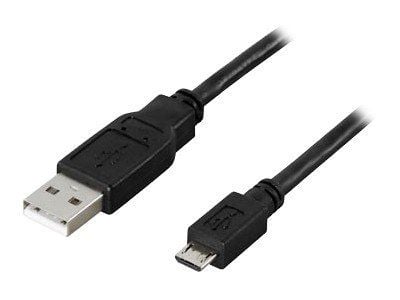 DELTACO - USB-kabel - USB (hann) til Micro-USB type B (hann) - USB 2.0 - 5 m - svart
