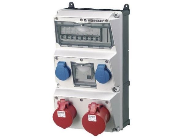 AMAXX tavle schuko 1x16 1x32A/IP44