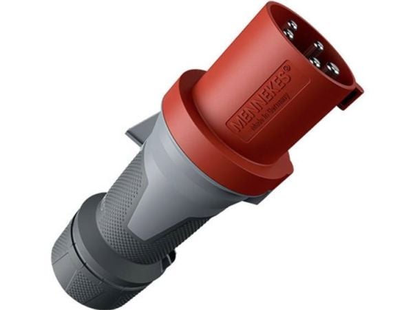 MENNEKES 13112, 5P, 6 h, Musta, Harmaa, Punainen, IP44, 400 V, 63 A