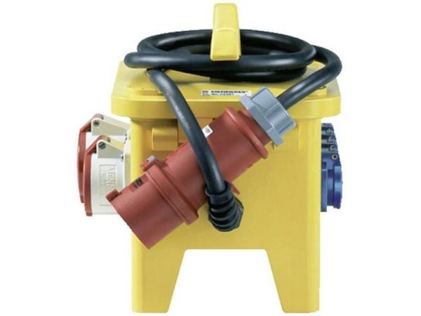 MENNEKES 70351, CEE 7/4, 5P, Gul, Gummi, IP44, 400 V