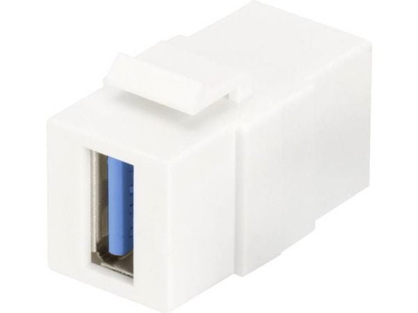 DIGITUS Professional DN-93404 - Modulær innsats - USB 3.0 Type A - ren hvit, RAL 9003