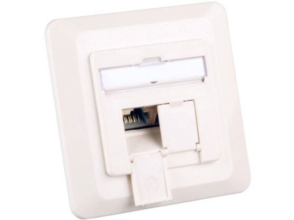 EFB Elektronik ET-25130.1V1, 2 x RJ-45, 6a, Valkoinen