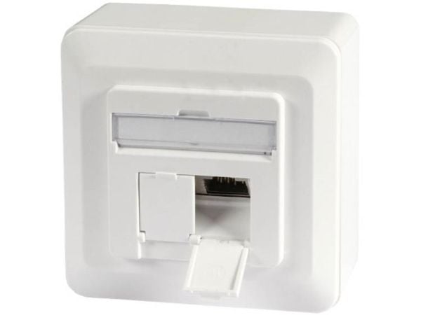 EFB Elektronik ET-25133AV5-R, 2 x RJ-45, 6a, Valkoinen