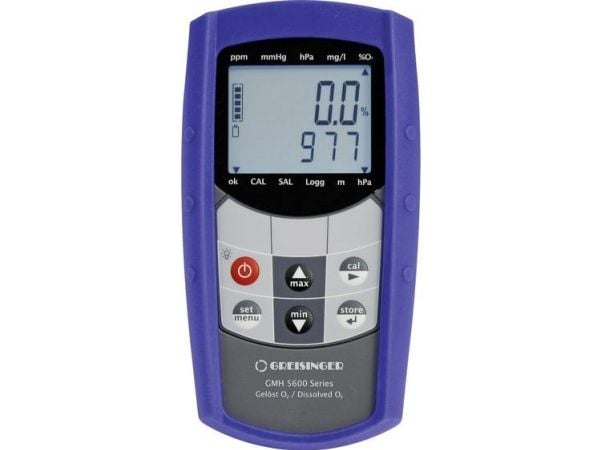 Greisinger GMH5630 kombimåleinstrument: oksygenkonsentrasjon, oksygenmetning, trykk, temperatur