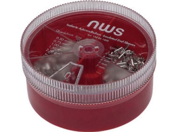 NWS 144-BS-1400 Kabelsko-sortiment 0,50 mm² 2,50 mm² Sølv 1400 stk
