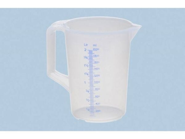 Hünersdorff 937000 målebeger 2000 ml plast Hünersdorff 937000 målebeger 2000 ml plast