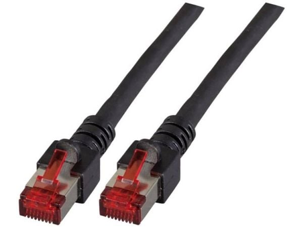 EFB Elektronik RJ45 S/FTP Cat6, 1 m, Cat6, S/FTP (S-STP), RJ-45, RJ-45, Sort