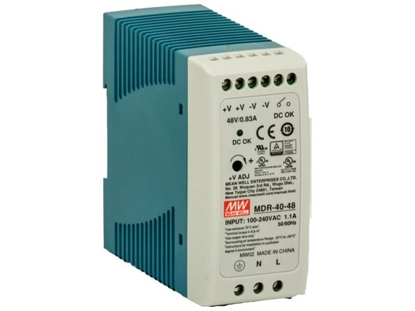 Barox PS-DIN-AC/48/60, Nettverksbryter, Innendørs, 85-264VAC, 120-370VDC, 60 W, 48-56 VDC, Blå, Grå
