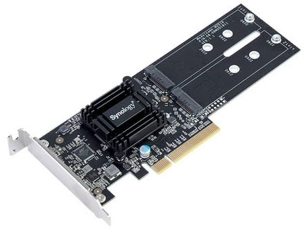 Synology M2D18 - Ramme - Laajennuspaikka til 2 x M.2 - M.2-kortti - PCIe 2.0 x8
