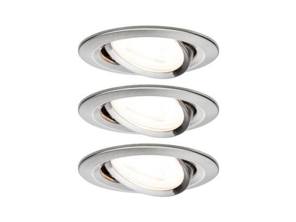 Paulmann 934.29, Indbygget lysplade, GU10, 3 pære(r ), LED, 2700 K, Hvid