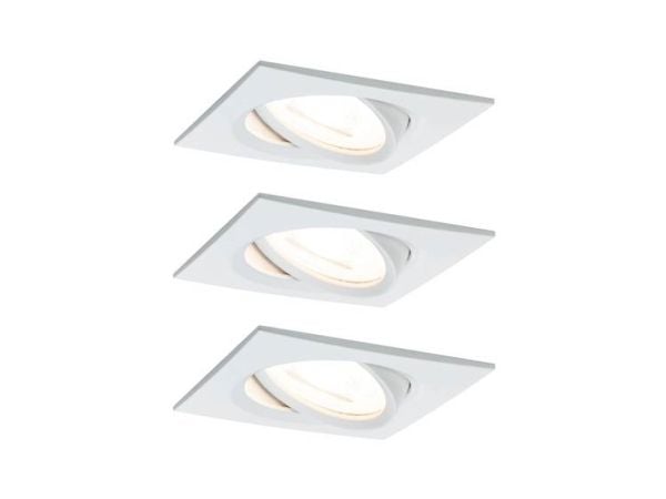 Paulmann 934.54, 3 ampuller, LED, 19,5 W, 460 lm, Hvit