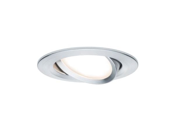 Paulmann 934.50, 1 ampuller, LED, 2700 K, 650 lm, IP23, Aluminium