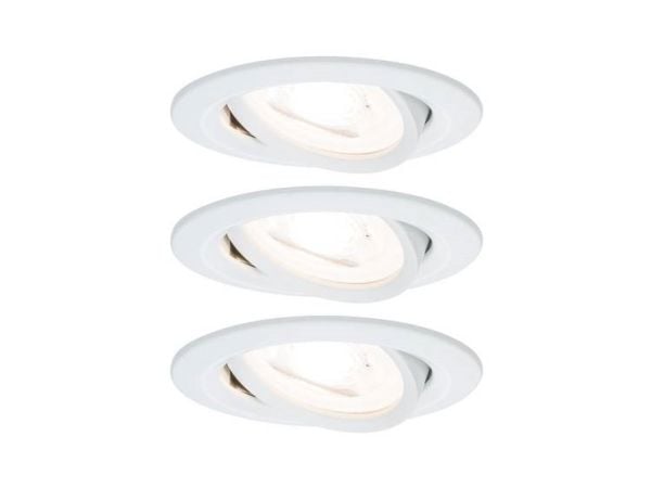 Paulmann 934.31, Indbygget lysplade, GU10, 3 pære(r ), LED, 2700 K, Hvid