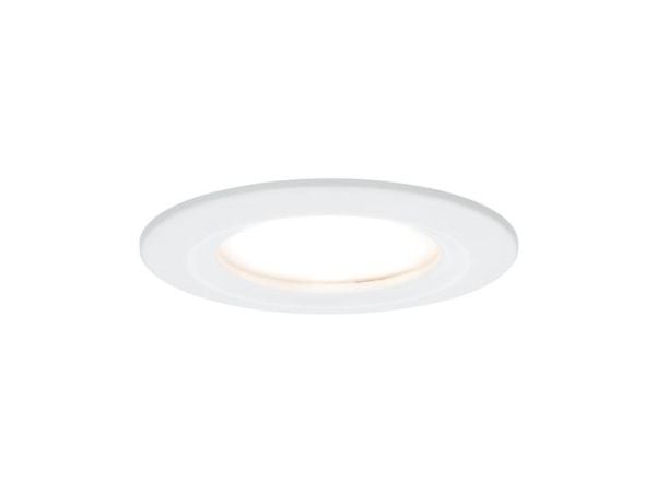 Paulmann 934.95, Innsunket spotlight, 1 ampuller, LED, 2700 K, 460 lm, Hvit