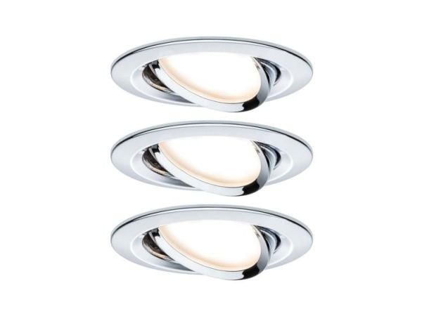 Paulmann 934.34, Syvennysspottivalo, GU10, 3 lamppu(a), LED, 2700 K, Valkoinen