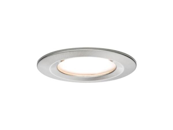 Paulmann Nova, 1 ampuller, LED, 2700 K, 650 lm, IP44, Metallisk