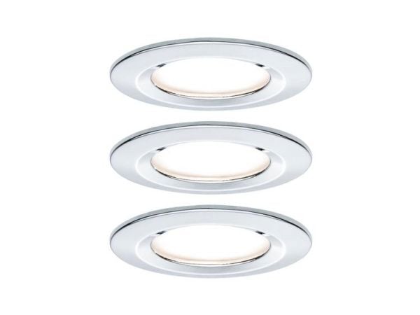 Paulmann 934.63, 3 ampuller, LED, 19,5 W, 460 lm, Kromfarget