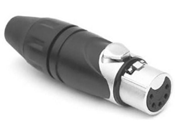Amphenol AX5F, XLR 5P, Metallisk
