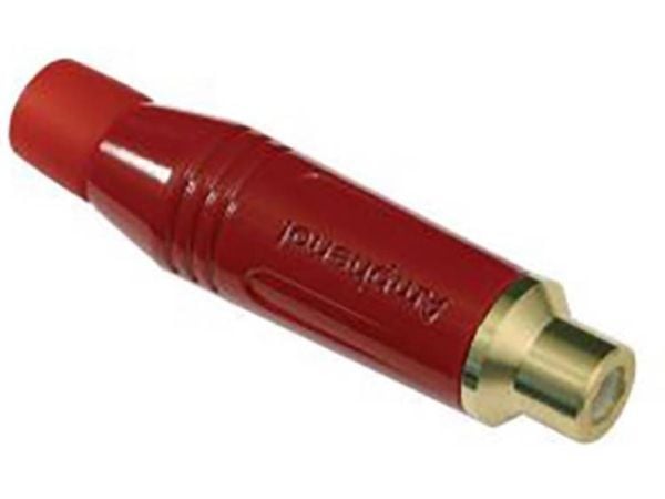 Amphenol ACJR-RED, RCA, Punainen, Naaras, Suora