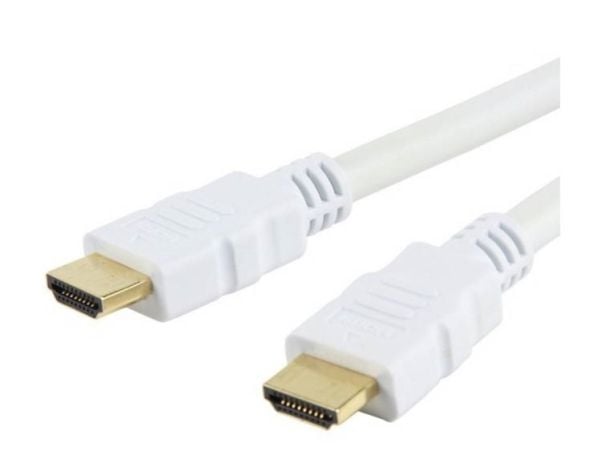 Techly ICOC-HDMI-4-010WH, 1 m, HDMI Type A (Standard), HDMI Type A (Standard), 4096 x 2160 piksler, 3D, Hvit