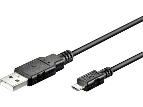 Goobay USB micro-B 100, 1m, 1 m, Micro-USB B, USB A, Hanstik/Hanstik, Lajittelu