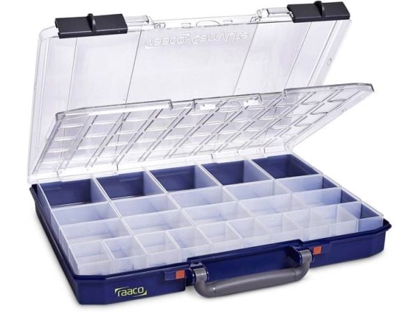 raaco CarryLite 55 5x10-25/DLU, Blå, Polykarbonat (PC), Polypropylen (PP), 413 mm, 330 mm, 58 mm, 1,72 kg