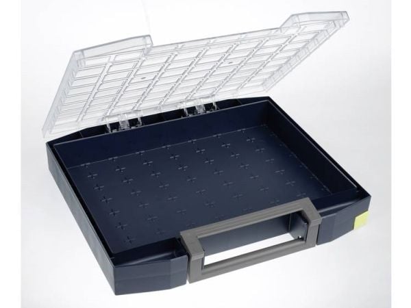 raaco Boxxser 80, Verktøy boks, Polykarbonat (PC), Polypropylen, Blå, Gjennomsiktig, 20 kg, Hengsel, 465 mm