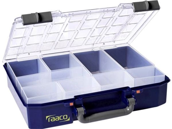 raaco CarryLite 80 4x8-9, Blå, Polykarbonat (PC), Polypropylen (PP), 337 mm, 278 mm, 79 mm, 987 g